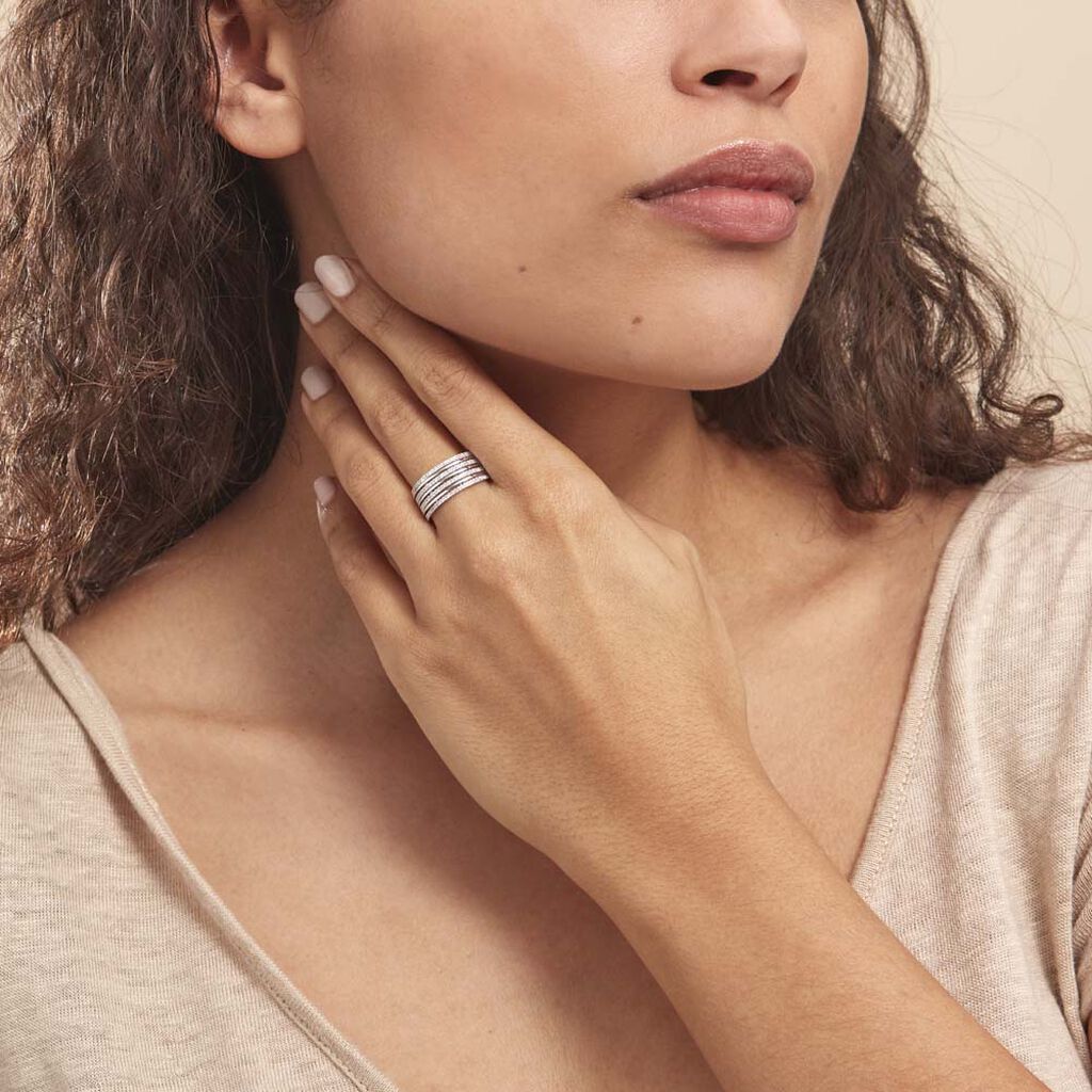 Bague Rayanna Or Blanc Diamant - Bagues avec pierre Femme | Histoire d’Or