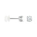Boucles D'oreilles Puces Or Blanc Katherina Oxyde De Zirconium - Clous d'oreilles Femme | Histoire d’Or