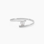 Bague Solitaire Moera Or Blanc Oxyde De Zirconium - Bagues solitaires Femme | Histoire d&rsquo;Or