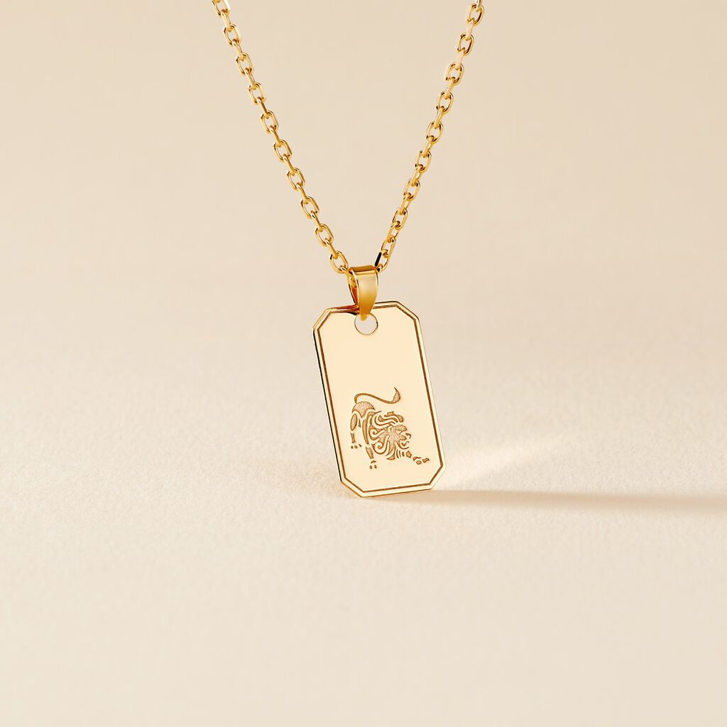 Collier Plaqu&eacute; Or Quintien - Colliers Zodiaque Homme | Histoire d&rsquo;Or