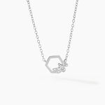 Collier Argent Blanc Bee Good Oxyde De Zirconium - Colliers fantaisie Femme | Histoire d&rsquo;Or