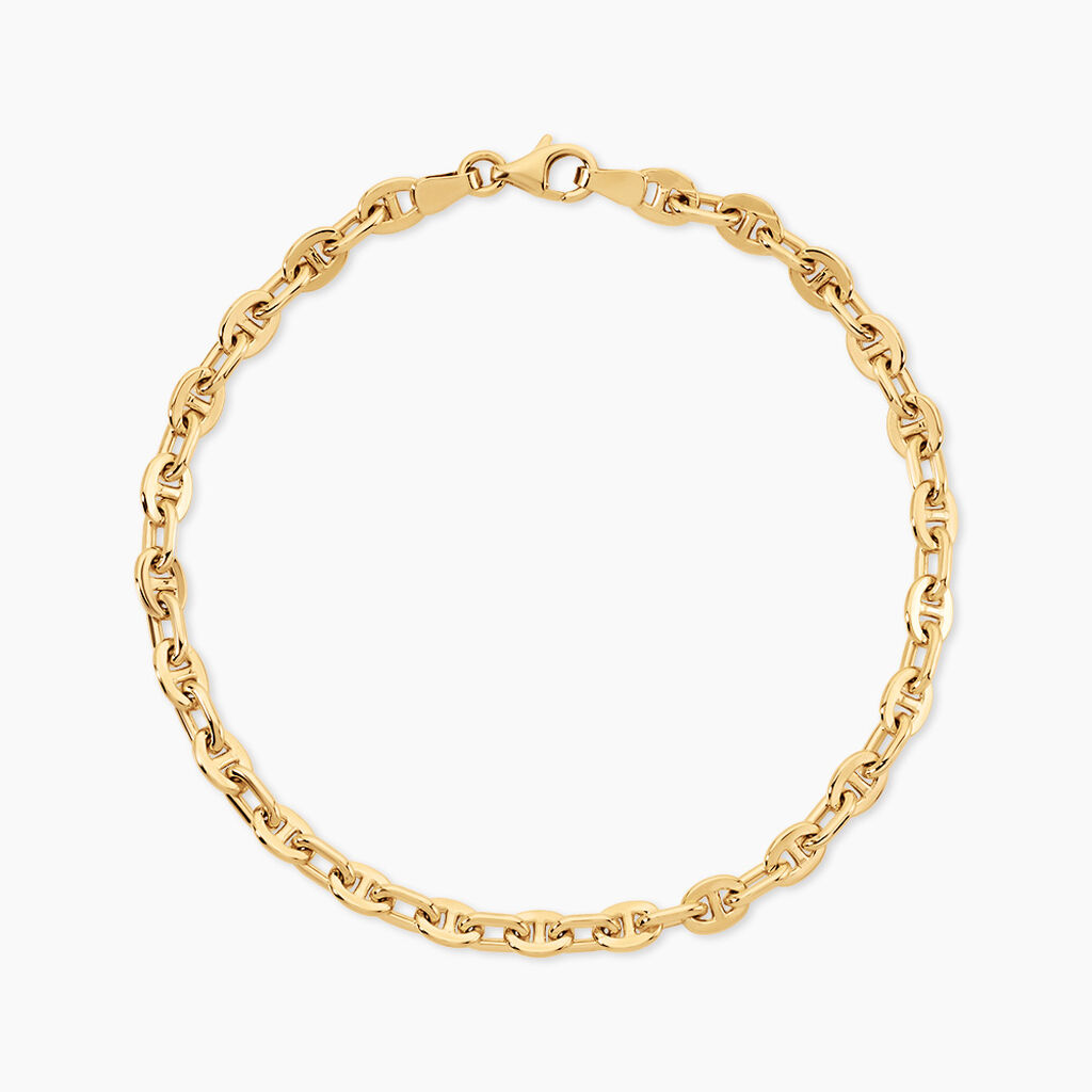 Bracelet Wynter Argent Dor&eacute; A L'Or 750/1000 - Bijoux sans pierre Femme | Histoire d&rsquo;Or