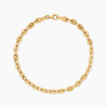 Bracelet Wynter Argent Dor&eacute; A L'Or 750/1000 - Bijoux sans pierre Femme | Histoire d&rsquo;Or
