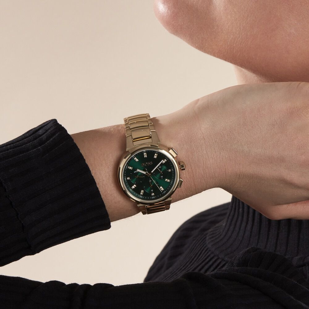 Montre hugo boss femme best sale doré