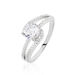 Bague Solitaire Maggy Argent Blanc Oxyde De Zirconium