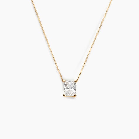Collier Gatsby Or Jaune Oxyde De Zirconium - Colliers Femme | Histoire d’Or