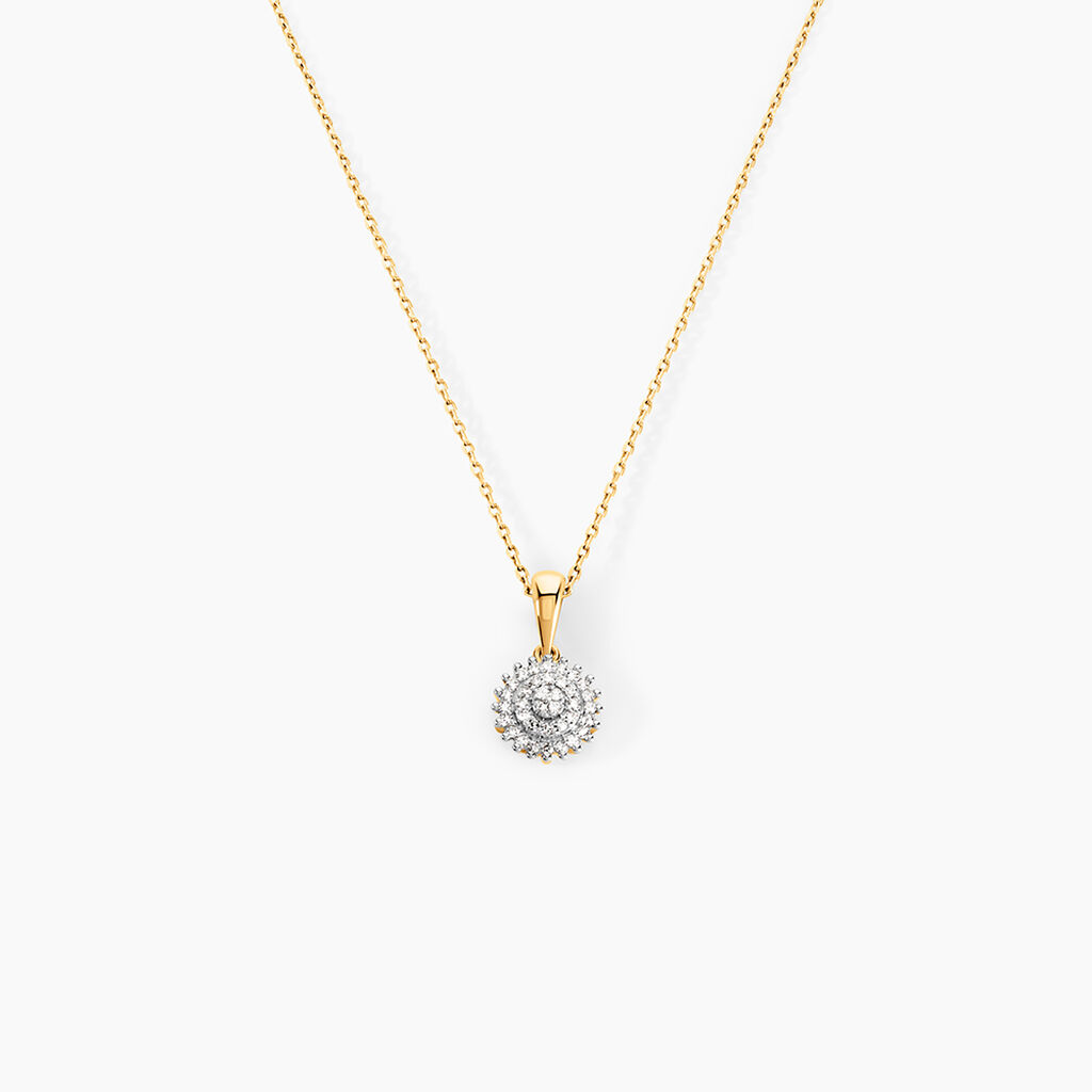 Collier V&eacute;ronick Or Jaune Diamant - Colliers Femme | Histoire d&rsquo;Or