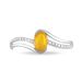 Bague Anja Or Blanc Citrine Et Diamant - Bagues solitaires Femme | Histoire d’Or