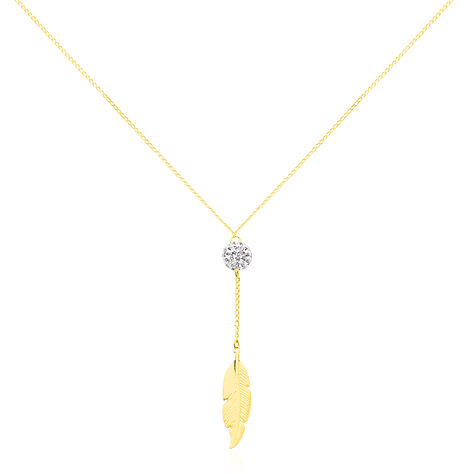 Collier Powoo Or Jaune Strass - Colliers Femme | Histoire d’Or