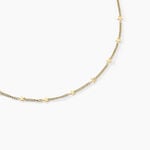 Collier Eva Acier Jaune - Colliers fantaisie Femme | Histoire d&rsquo;Or