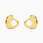 Boucles D'Oreilles Puces Doria Acier Jaune - Boucles d'oreilles fantaisie Femme | Histoire d&rsquo;Or