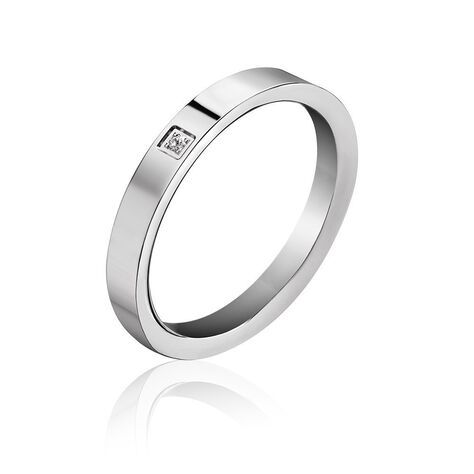 Alliance Mimoza Or Blanc Diamant - Alliances Femme | Histoire d’Or