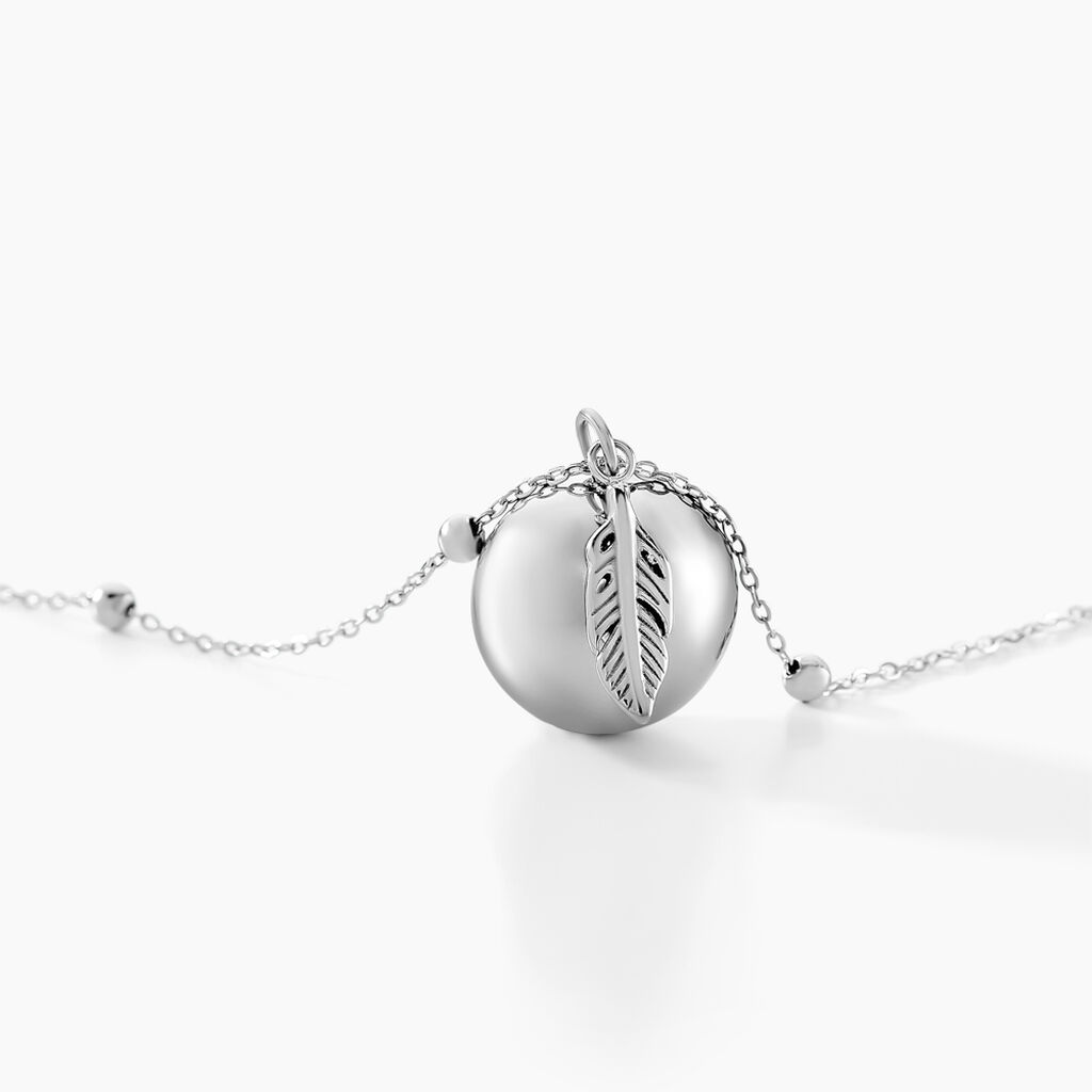 Bola De Grossesse Acier Blanc My Bola - Colliers Plume Femme | Histoire d’Or