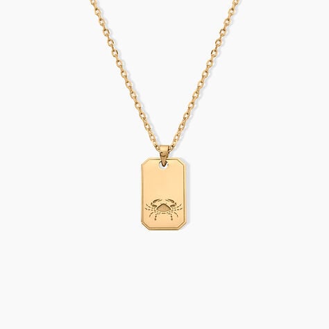 Collier Plaqu&eacute; Or Quintien - Colliers Zodiaque Homme | Histoire d&rsquo;Or
