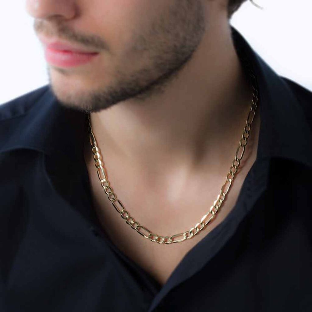 Chaîne Cameo Maille Alternee 1/3 Or Jaune - Chaines Homme | Histoire d’Or