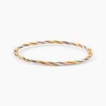 Bracelet Jonc Anaisaae Torsade Or Tricolore - Bracelets joncs Femme | Histoire d&rsquo;Or