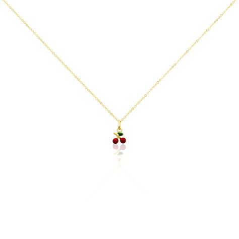 Collier Cherry Cerise Or Jaune - Colliers Enfant | Histoire d’Or