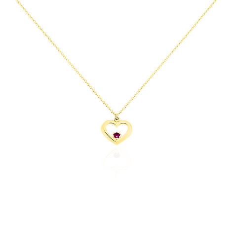 Collier Martella Or Jaune Rubis - Bijoux Coeur Femme | Histoire d’Or