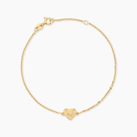 Bracelet Polly Argent Dor&eacute; A L'Or 750/1000 Oxyde De Zirconium - F&ecirc;te des m&egrave;res Femme | Histoire d&rsquo;Or