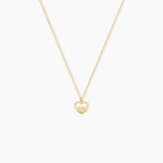 Collier Terentille Coeur Or Jaune Oxyde De Zirconium - Colliers Enfant | Histoire d&rsquo;Or