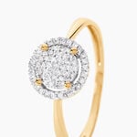 Bague Soleil D'hiver Or Jaune Diamant - Bagues avec pierre Femme | Histoire d&rsquo;Or