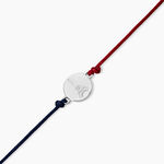Bracelet French Twist Argent Blanc - Bracelets cordon Femme | Histoire d&rsquo;Or