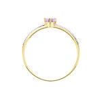 Bague Rory Or Jaune Amethyste - Bagues solitaires Femme | Histoire d&rsquo;Or