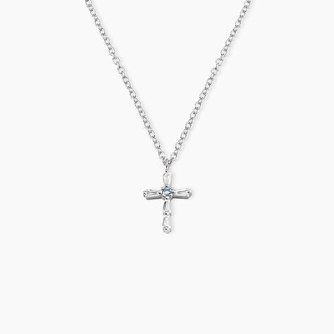 Collier Christie Argent Blanc Oxyde De Zirconium - Colliers fantaisie Femme | Histoire d&rsquo;Or