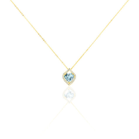 Collier Rosaline Or Jaune Topaze Et Oxyde De Zirconium - Colliers Femme | Histoire d’Or