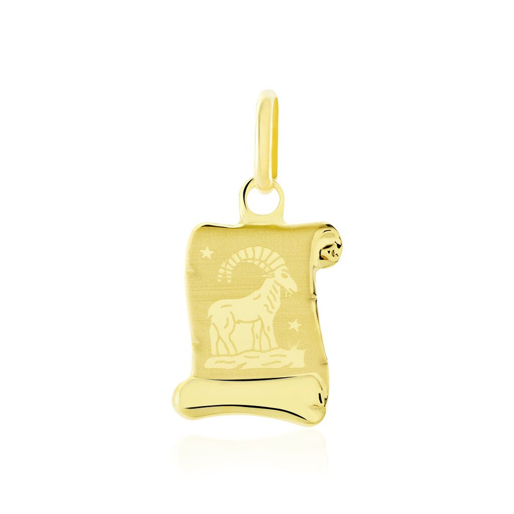 Pendentif Lamie Zodiaque Parchemin Or Jaune - Pendentifs Zodiaque Famille | Histoire d’Or