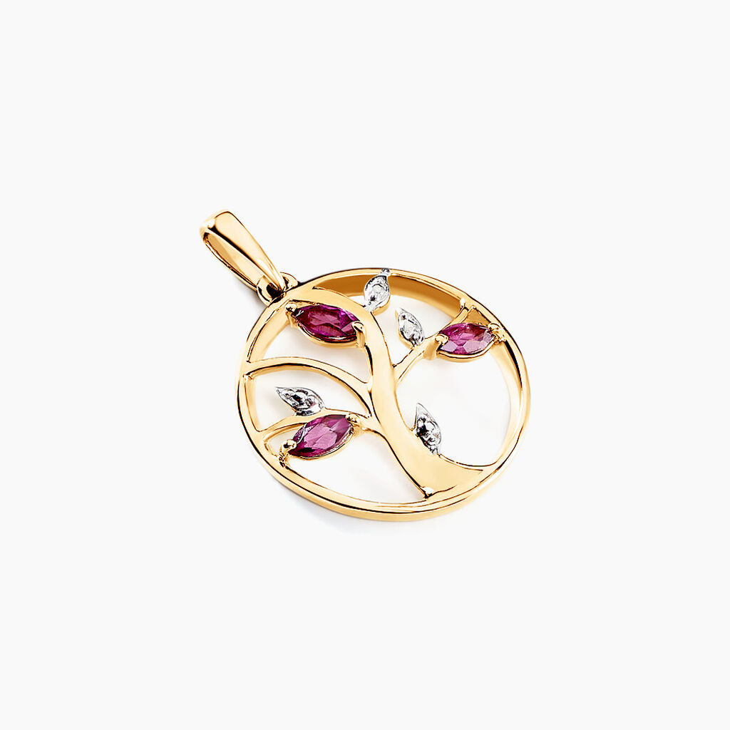 Pendentif Godolieba Or Jaune Rhodolite - Pendentifs Femme | Histoire d’Or