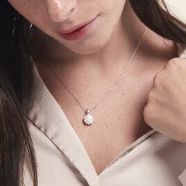 Collier Argent Blanc Cheri Perle De Culture Oxydes De Zirconium - Colliers fantaisie Femme | Histoire d’Or