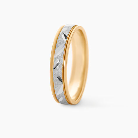 Alliance Ilki Ruban Or Bicolore - Alliances Classiques Unisex | Histoire d&rsquo;Or