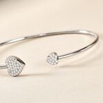 Bracelet Jonc Domitylle Argent Blanc Oxyde De Zirconium - Bracelets joncs Femme | Histoire d&rsquo;Or