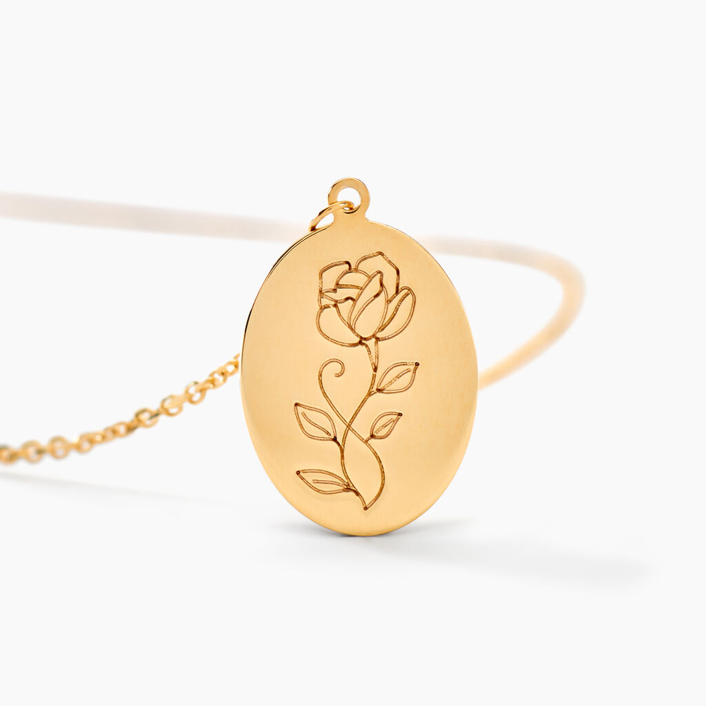 Collier Rozsa Or Jaune - Colliers Naissance Femme | Histoire d&rsquo;Or