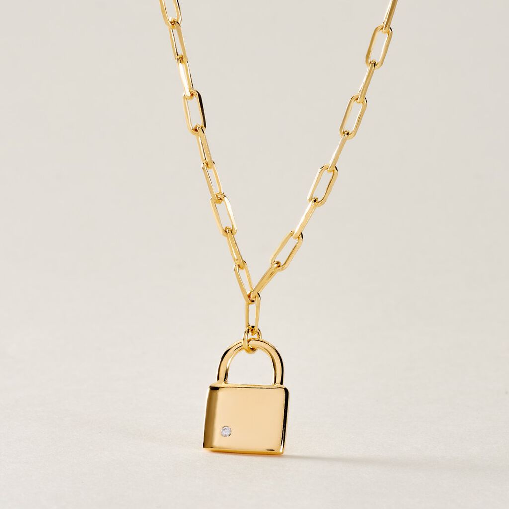 Collier Plaqué Or Guirec Oxyde De Zirconium - Colliers Femme | Histoire d’Or