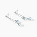 Boucles D'oreilles Pendantes Djime Or Blanc Topaze - Boucles d'oreilles pendantes Femme | Histoire d’Or