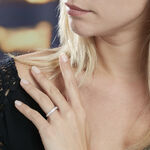 Alliance Valentine Or Blanc Diamant Synthetique - Alliances Femme | Histoire d&rsquo;Or