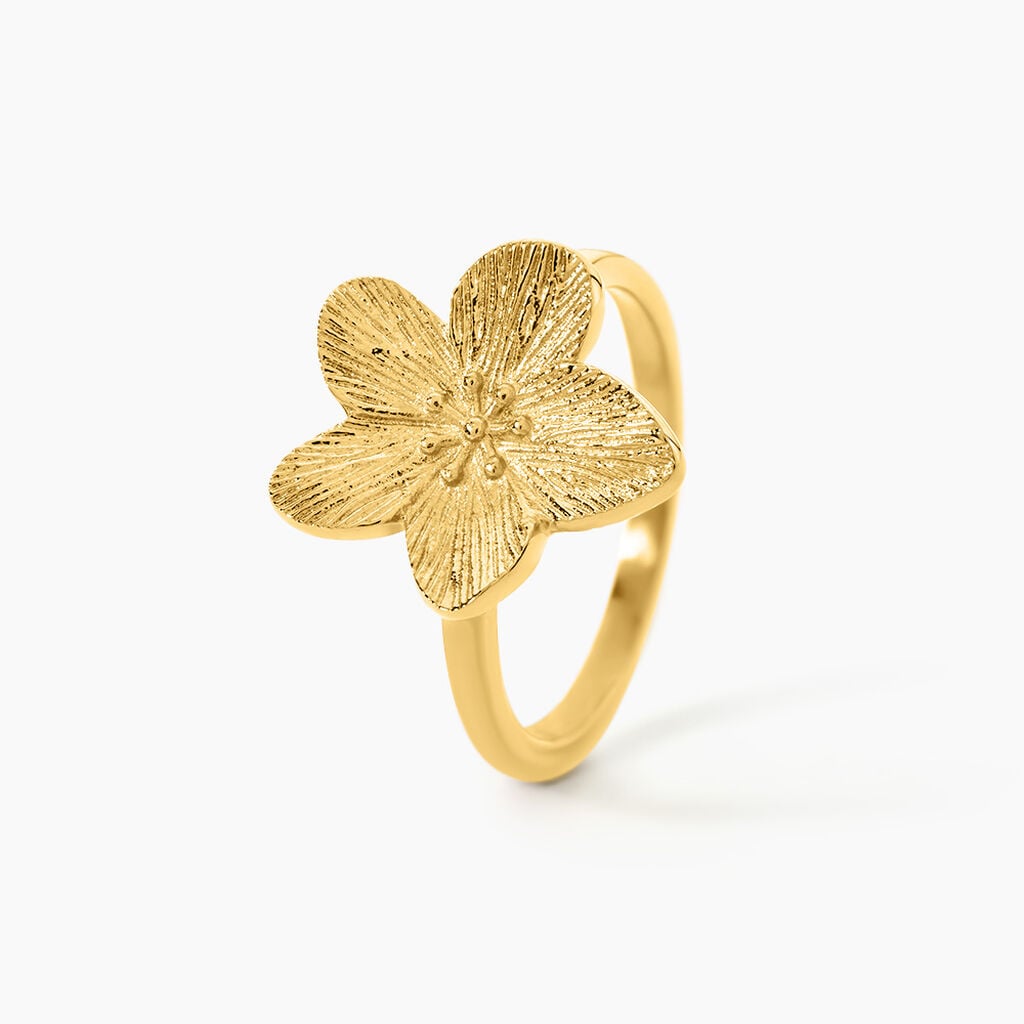 Bague Barbade Acier Jaune - Bagues fantaisie Femme | Histoire d&rsquo;Or