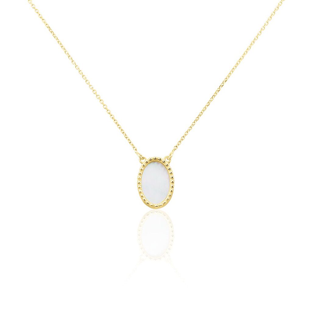 Collier Pernia Or Jaune Nacre