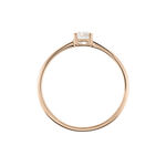 Bague Solitaire Or Rose Lexine Morganite - Bagues solitaires Femme | Histoire d&rsquo;Or