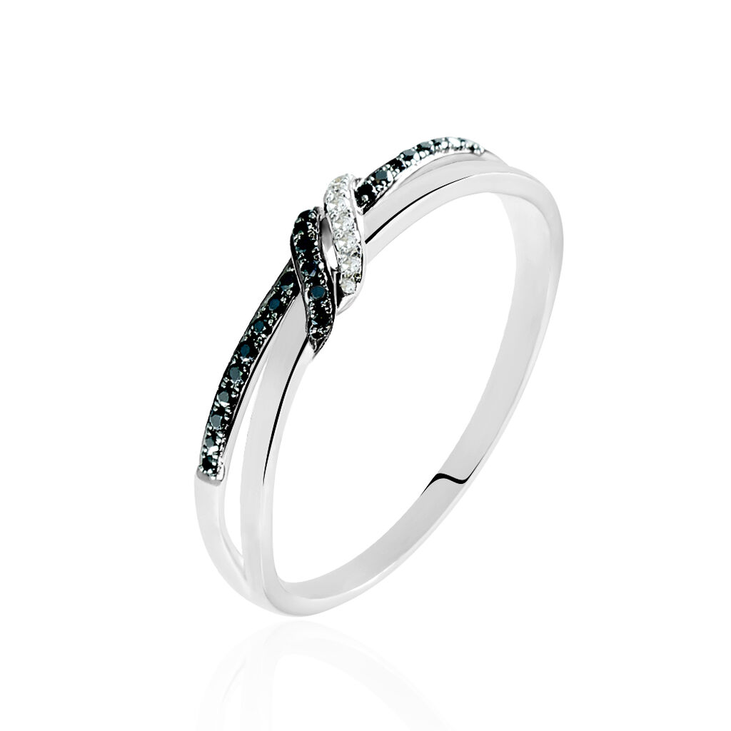 Bague Marina Or Blanc Diamant - Bagues avec pierre Femme | Histoire d’Or
