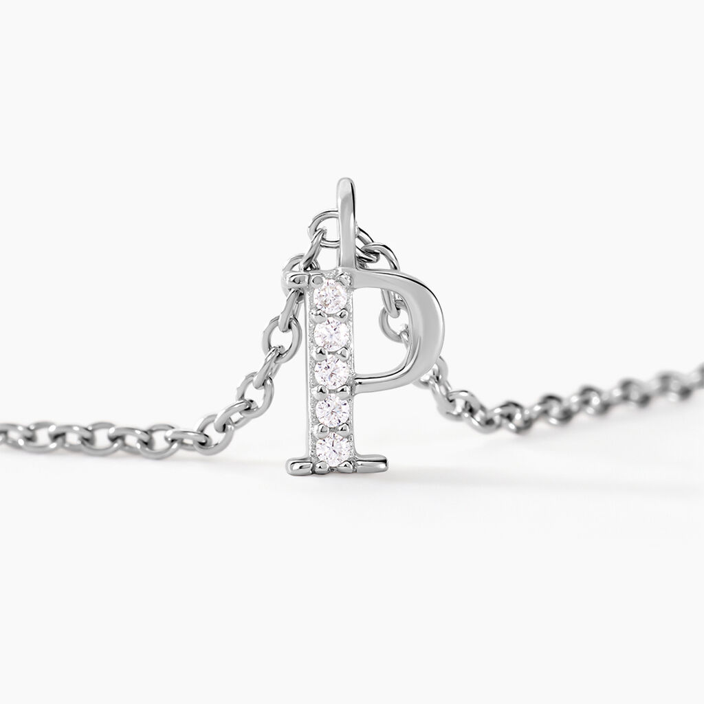 Collier Neruda Argent Blanc Oxyde De Zirconium - Colliers fantaisie Femme | Histoire d&rsquo;Or