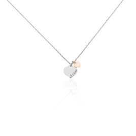 Collier Iella Argent Bicolore - Colliers Coeur Femme | Histoire d’Or