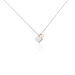 Collier Iella Argent Bicolore - Colliers Coeur Femme | Histoire d’Or