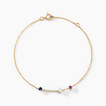 Bracelet Universe Or Jaune Topaze Am&eacute;thyste - Bracelets Femme | Histoire d&rsquo;Or