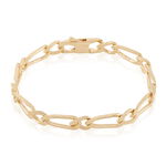 Bracelet Cameron Plaqu&eacute; Or Jaune - Bracelets cha&icirc;ne Femme | Histoire d&rsquo;Or