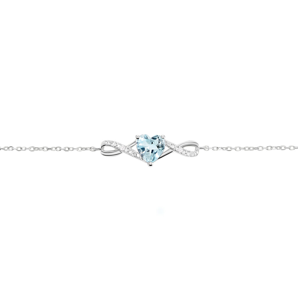 Bracelet Clothilde Or Blanc Topaze Oxyde De Zirconium - Bracelets Femme | Histoire d’Or