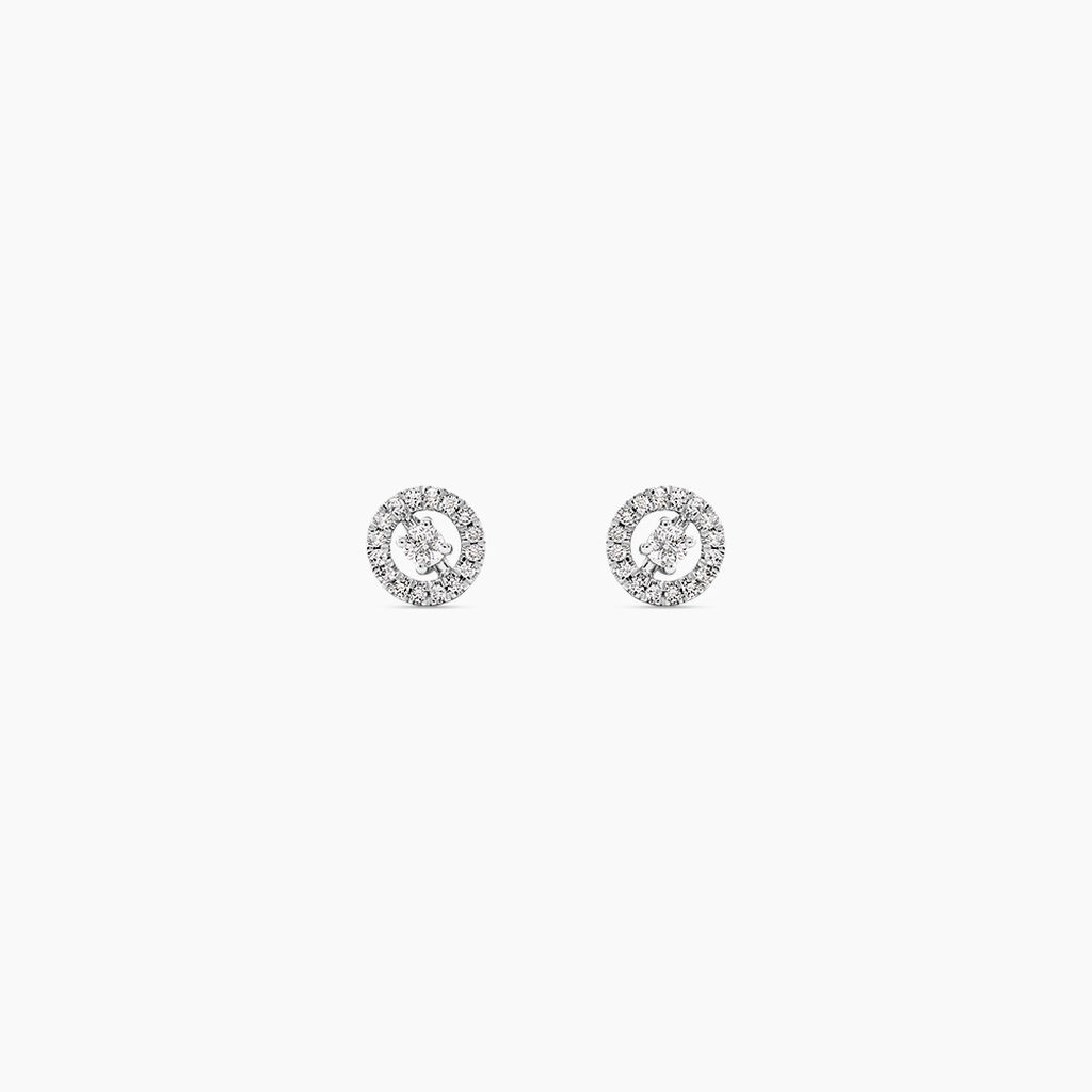 Boucles D'Oreilles Puces Domitia Or Jaune Diamant -  Femme | Histoire d&rsquo;Or
