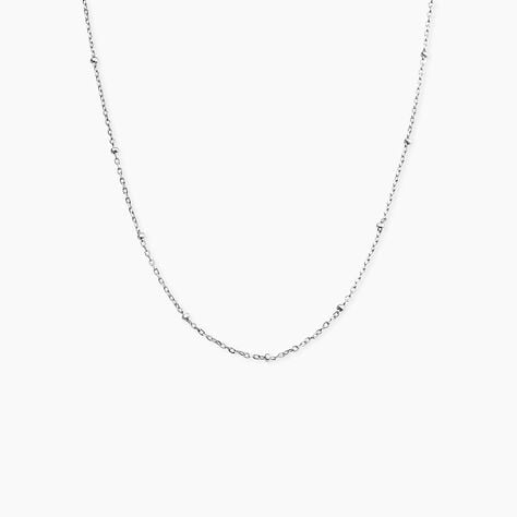 Collier Madiha Argent Blanc - Colliers fantaisie Femme | Histoire d&rsquo;Or